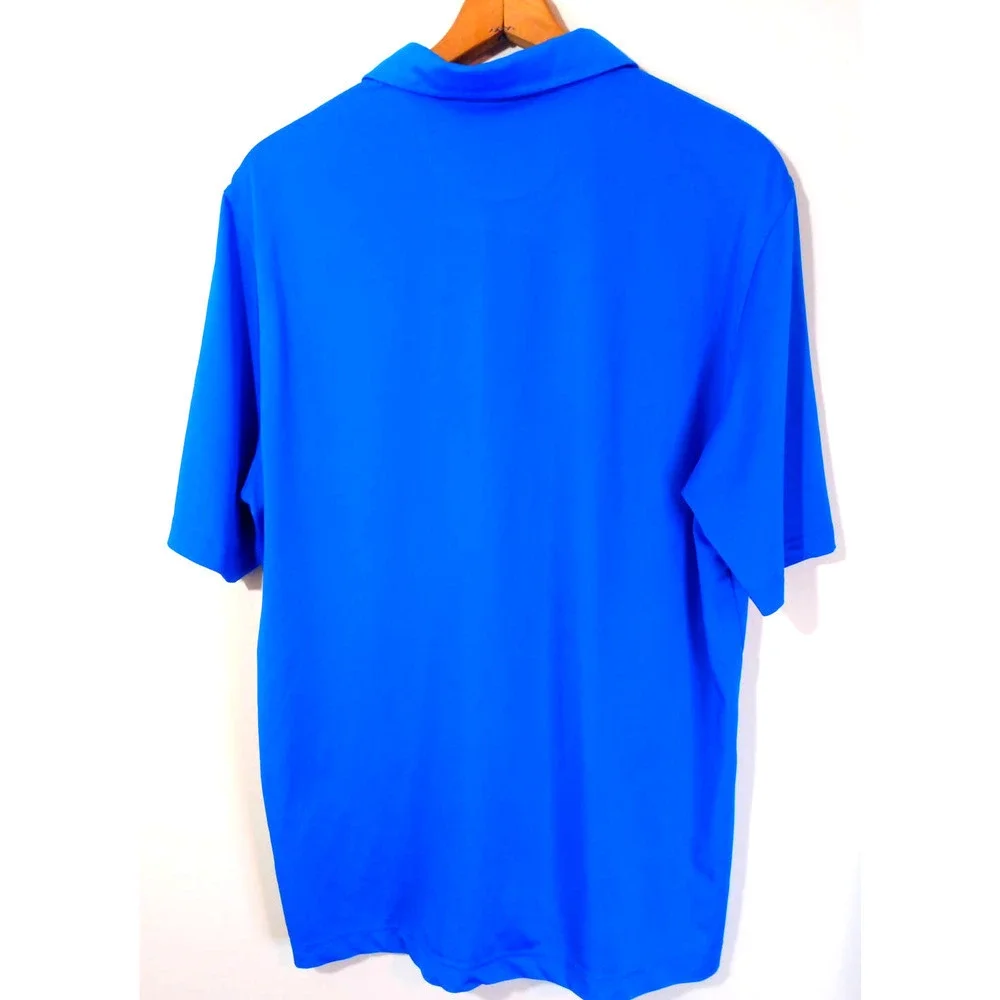 Bobby Jones Mens X-H2O XL Blue Dri Tech Golf Polo - Picture 5 of 5